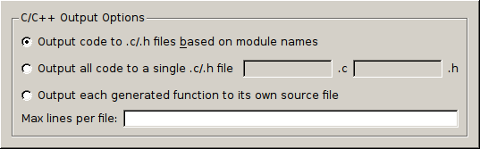 Project Settings C++ Output